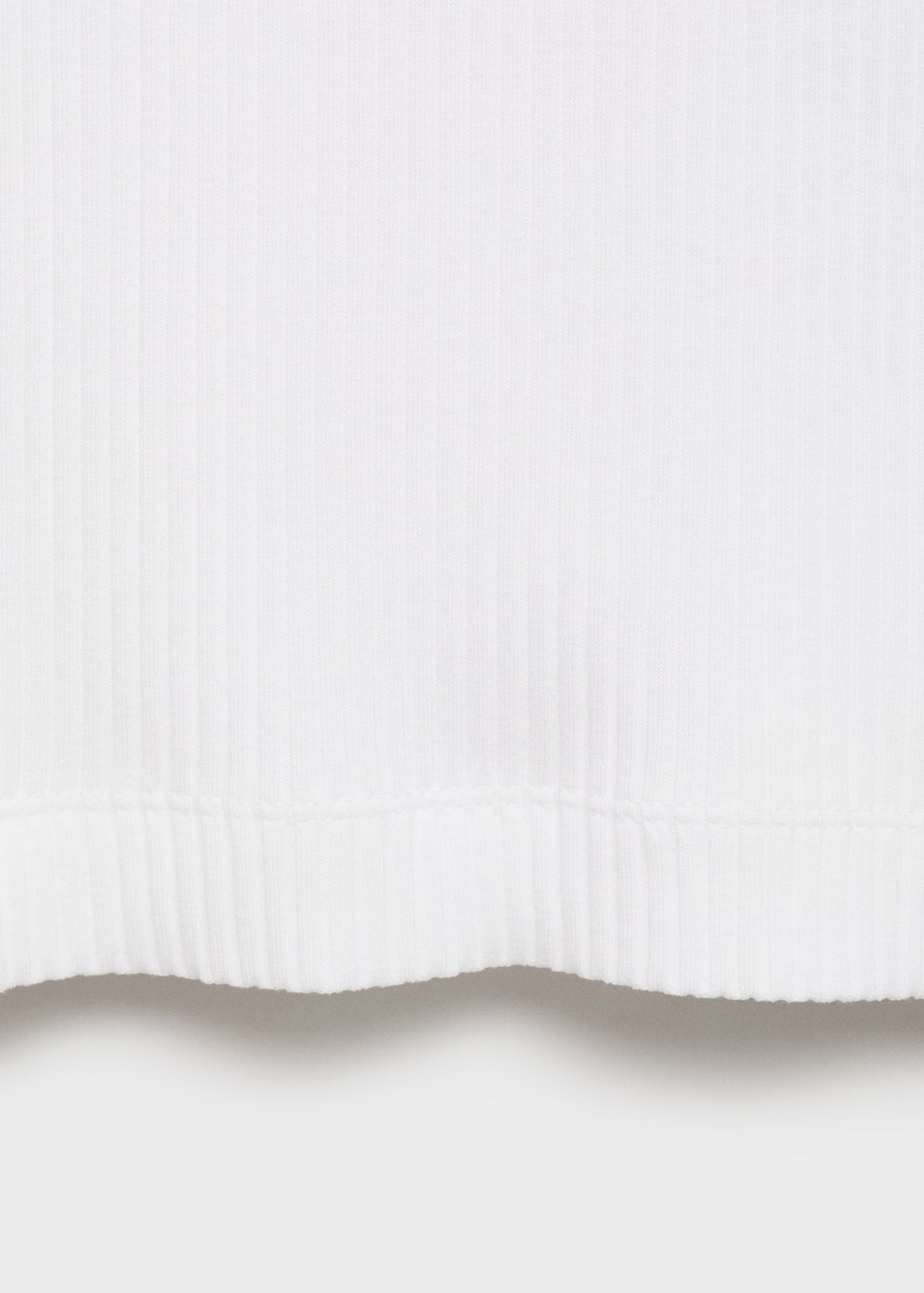 Basic Ribbed Vest - White