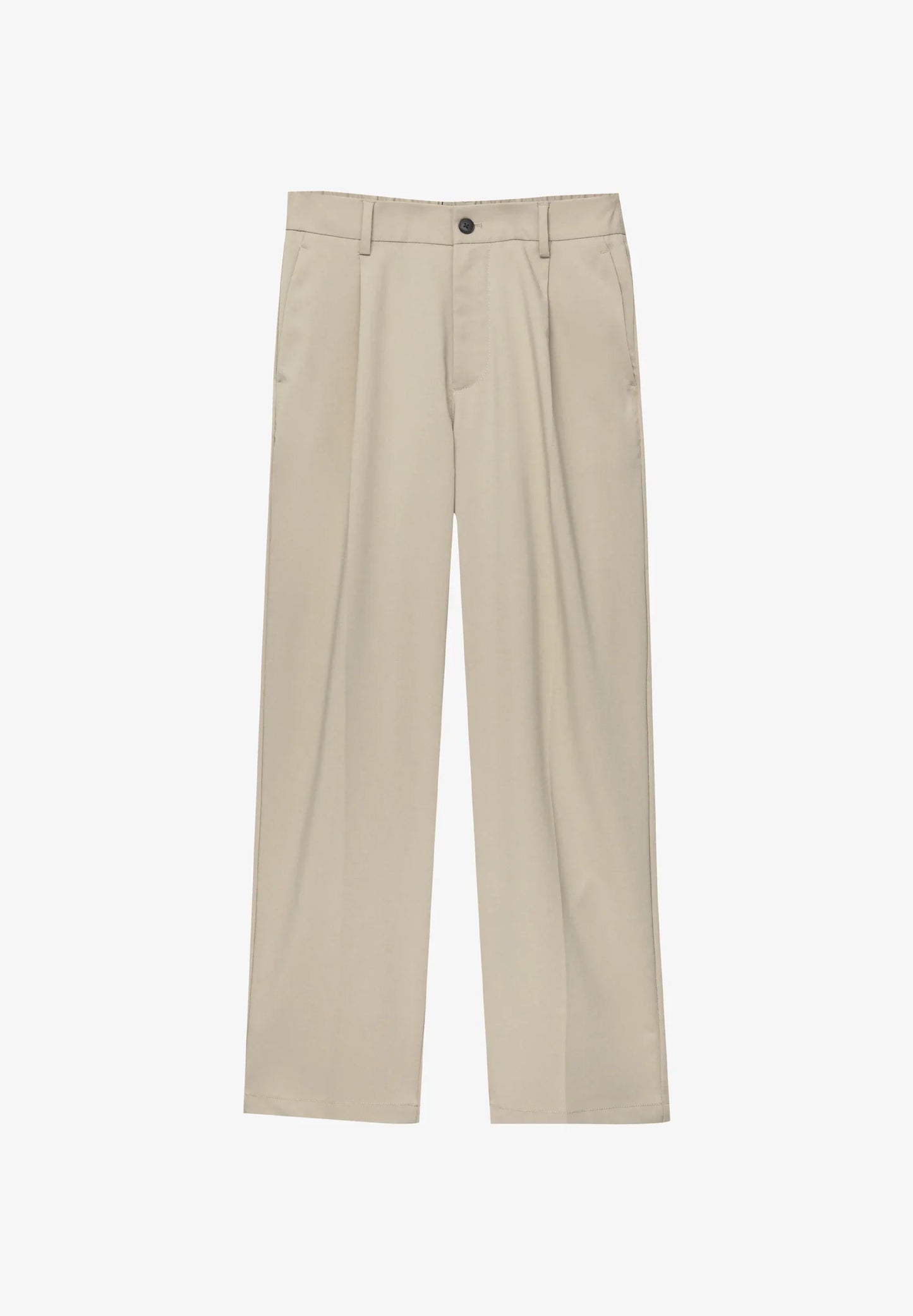 Casual Wide Fit Trousers - Beige