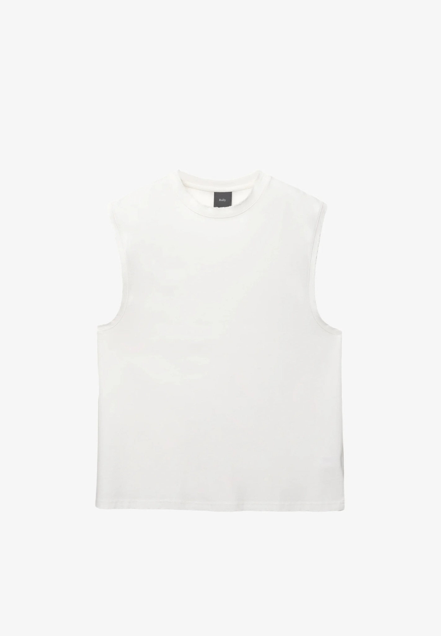 Basic Round Neck Vest - White