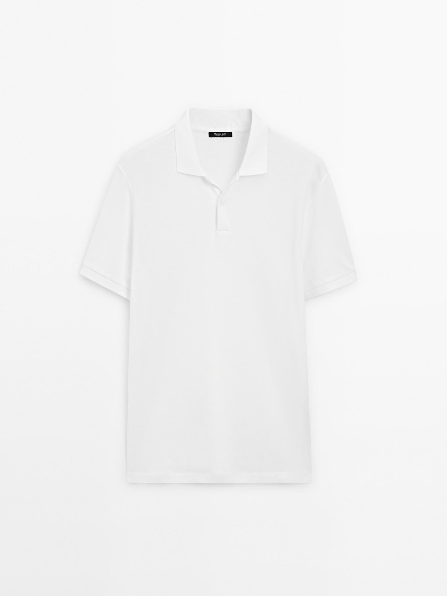 Polo Shirt with Microstructure Piqué