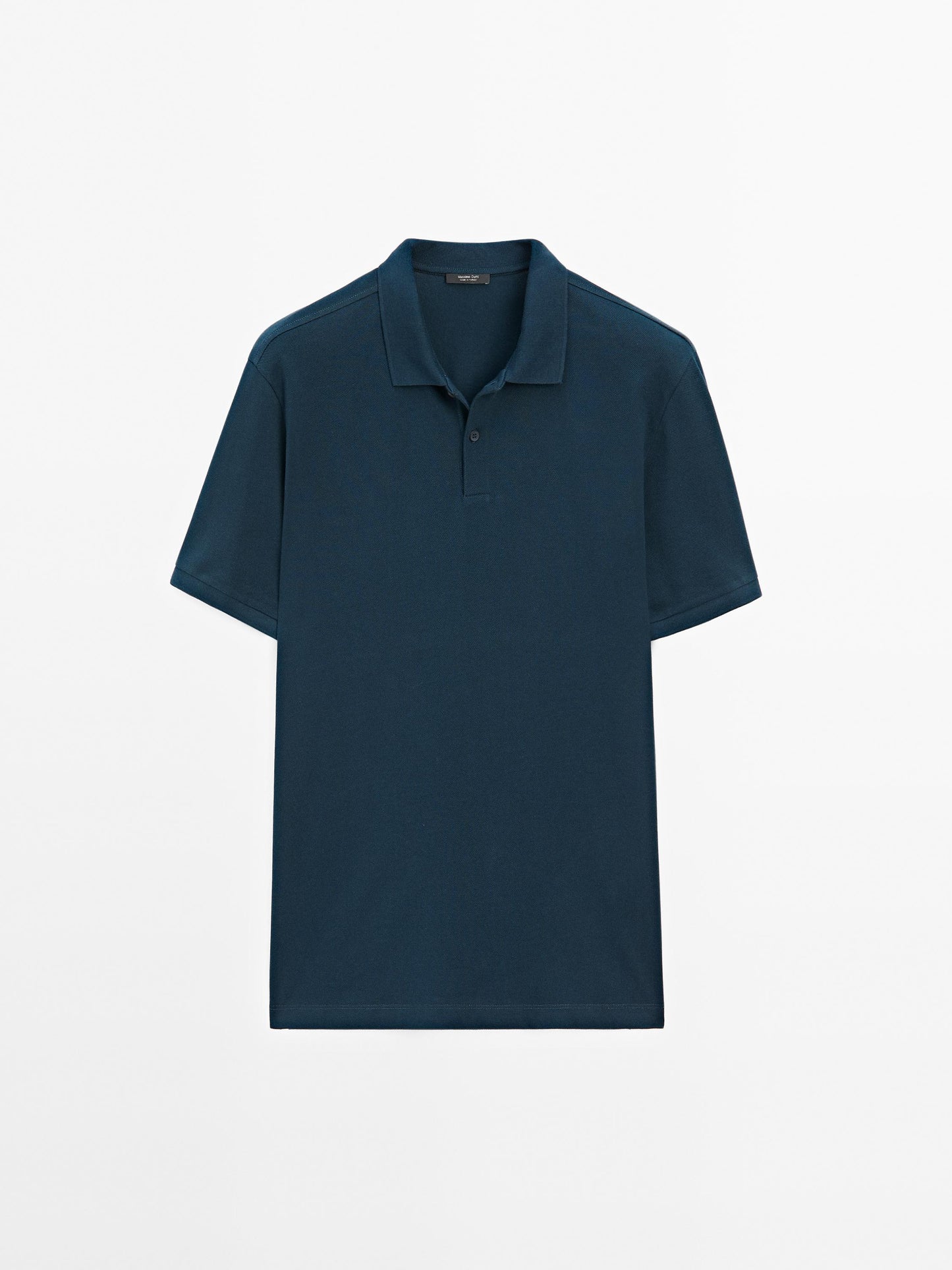 Polo Shirt with Microstructure Piqué