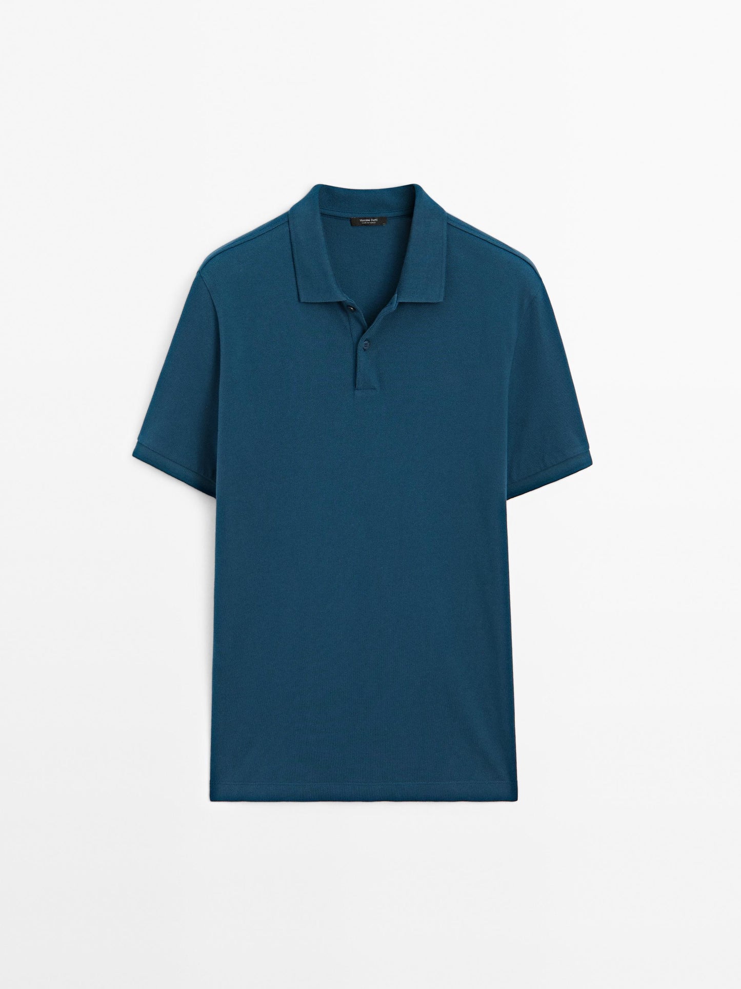 Polo Shirt with Microstructure Piqué