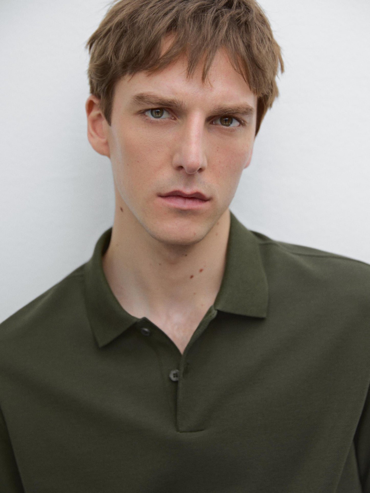 Polo Shirt with Microstructure Piqué