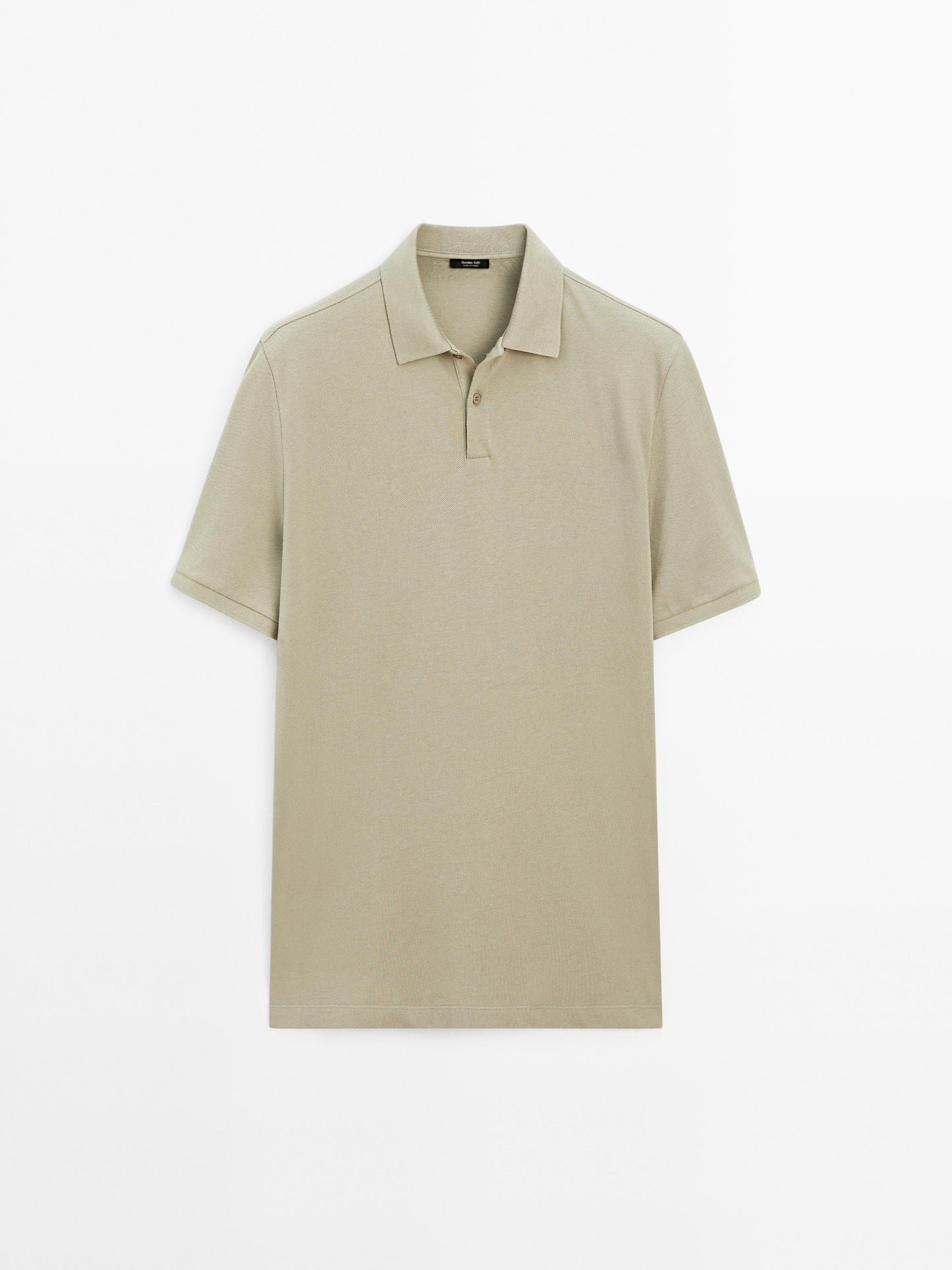 Polo Shirt with Microstructure Piqué