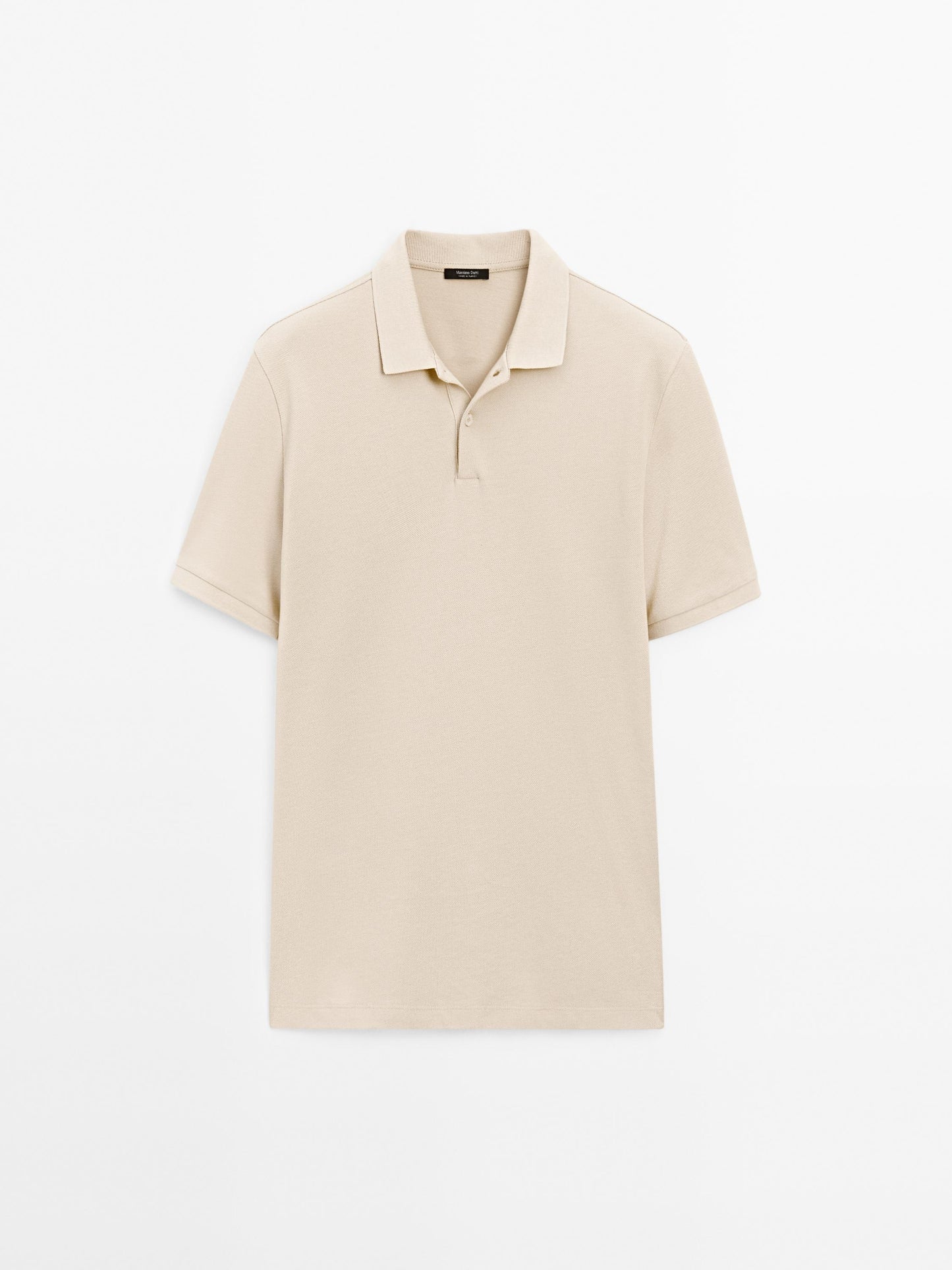 Polo Shirt with Microstructure Piqué