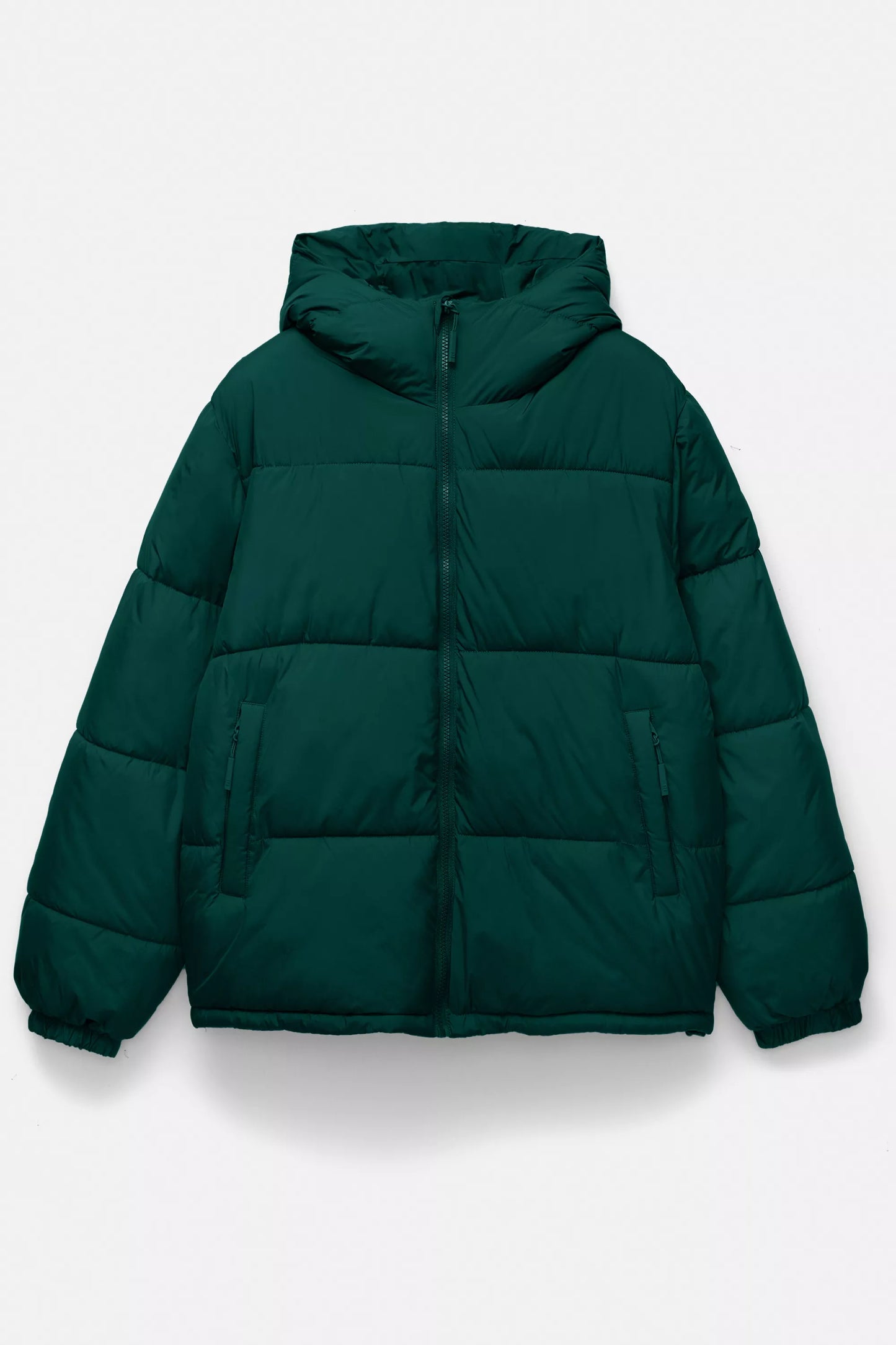 Puffer Jacket Blend with Hood - Green