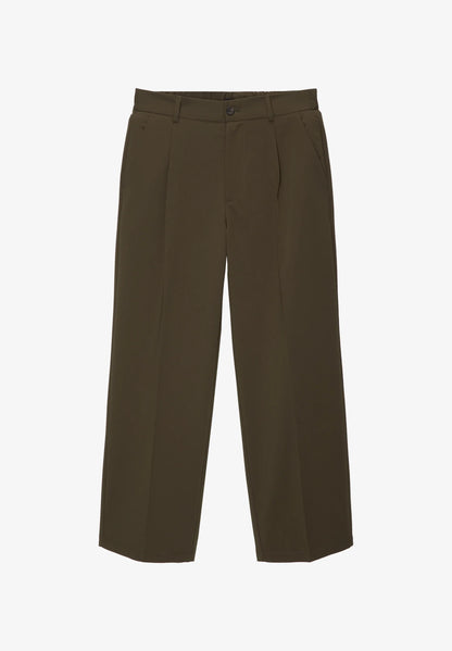 Casual Wide Fit Trousers - Khaki