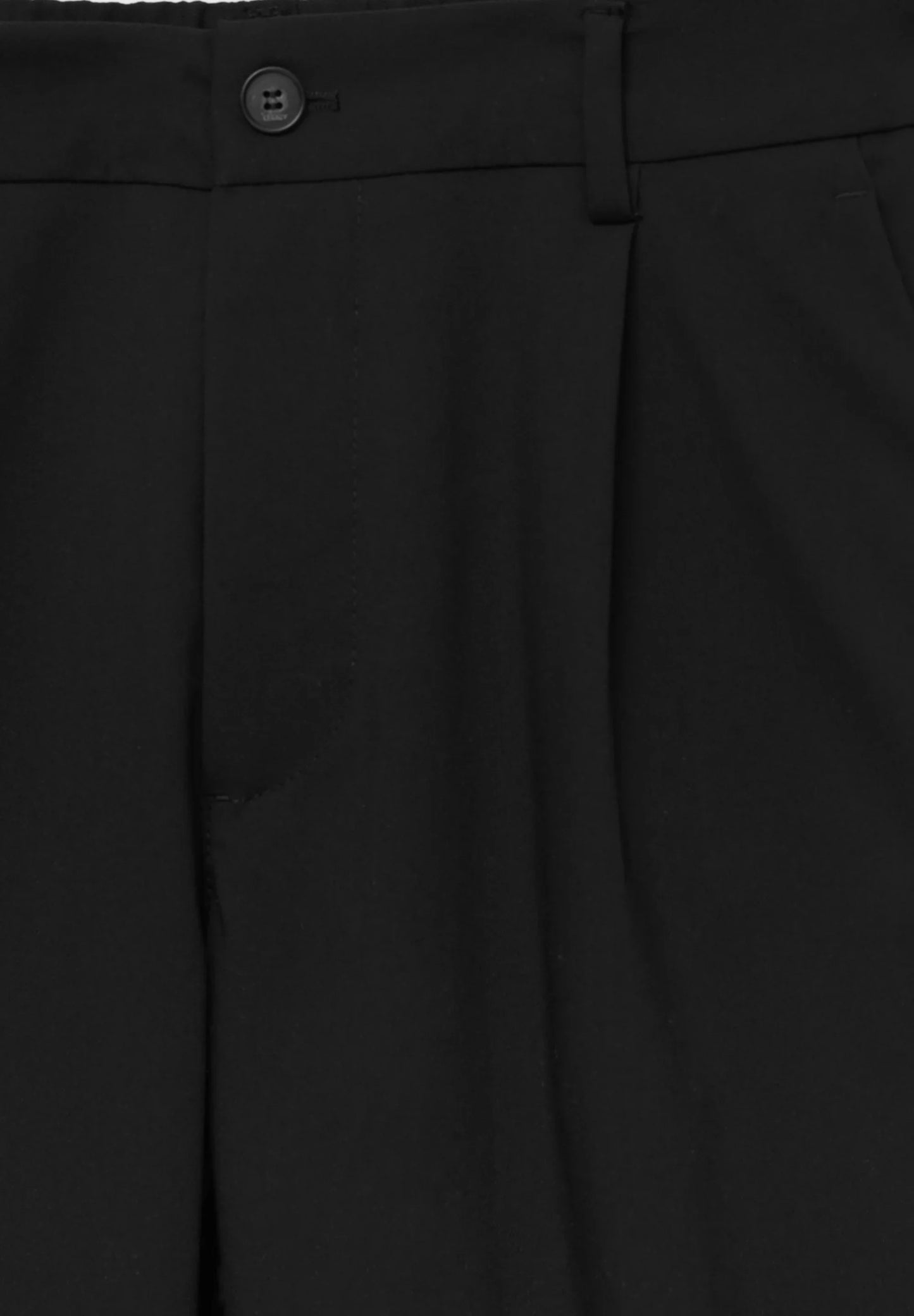 Casual Wide Fit Trousers - Black