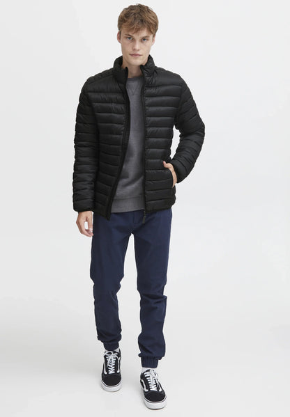 Ultralight Nylon Puffer Jacket - Black