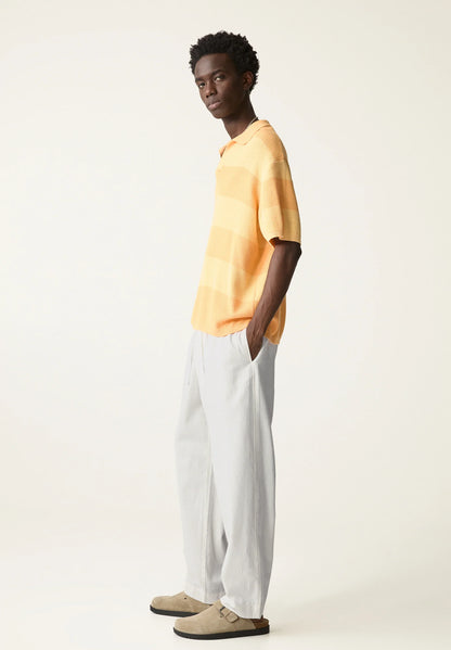 Linen Blend Trousers - White