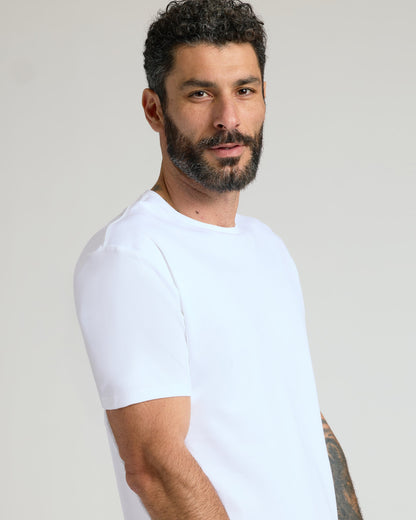 Classic Round Neck T-Shirt - White