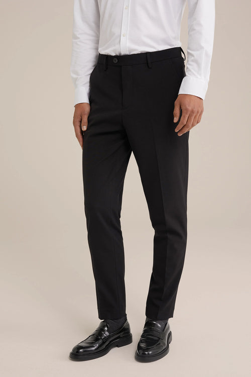 Regular Fit Tailored Trousers - Black