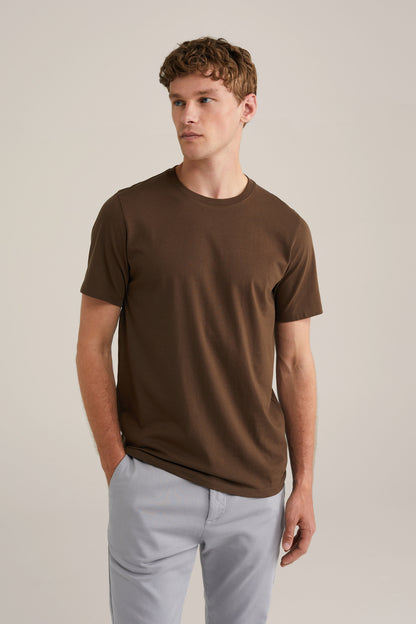 Basic Regular Fit T-shirt - Brown