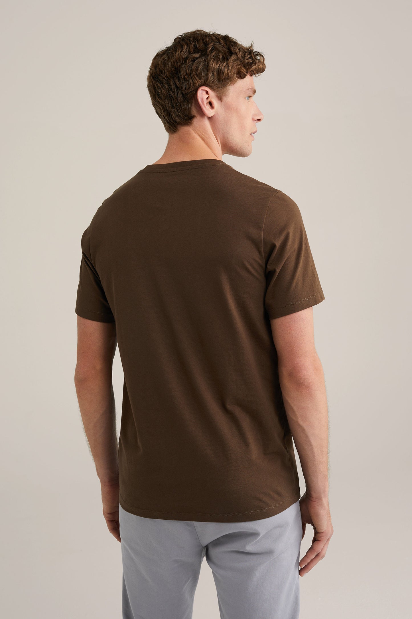 Basic Regular Fit T-shirt - Brown