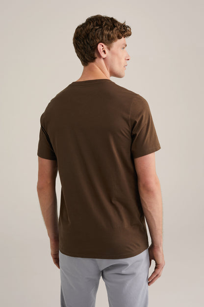 Basic Regular Fit T-shirt - Brown