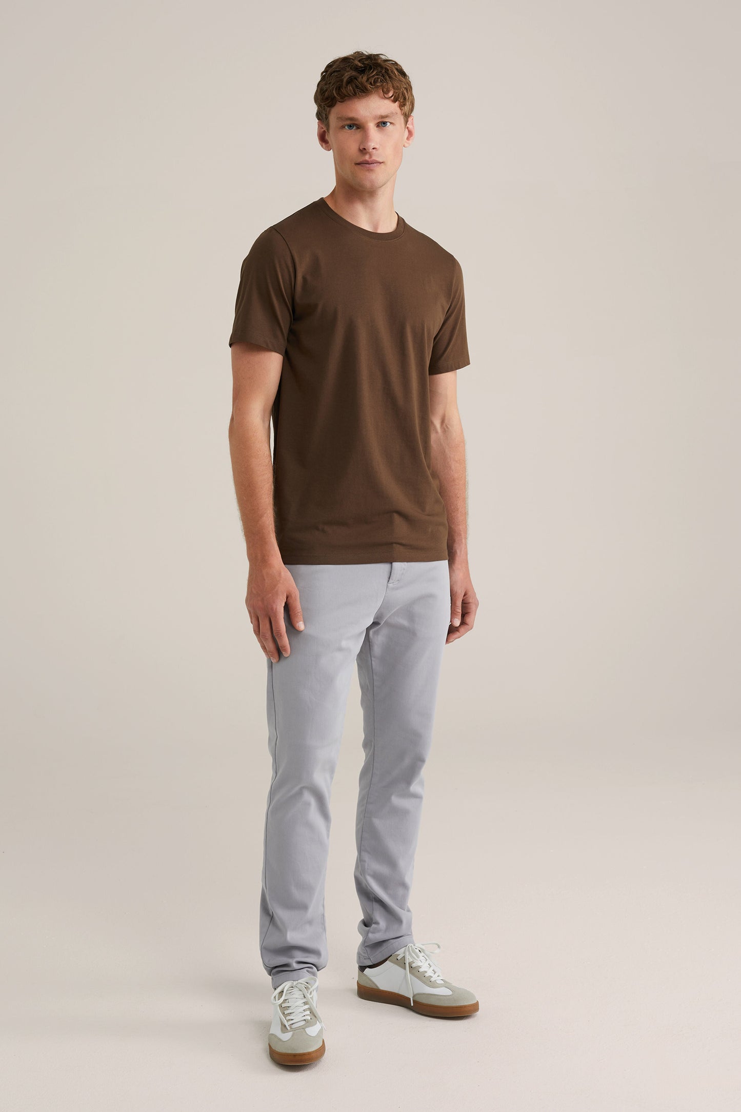 Basic Regular Fit T-shirt - Brown