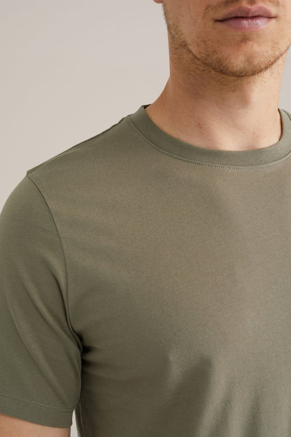 Basic Regular Fit T-Shirt - Olive Green