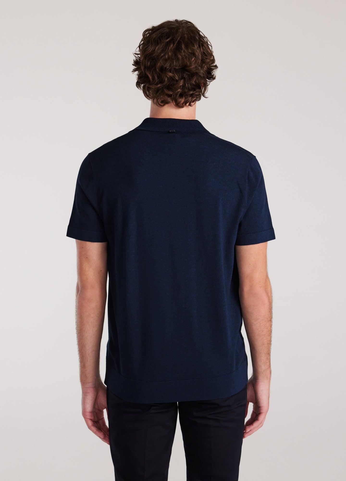 Comfort Polo Shirt in Peruvian Cotton - Navy Blue