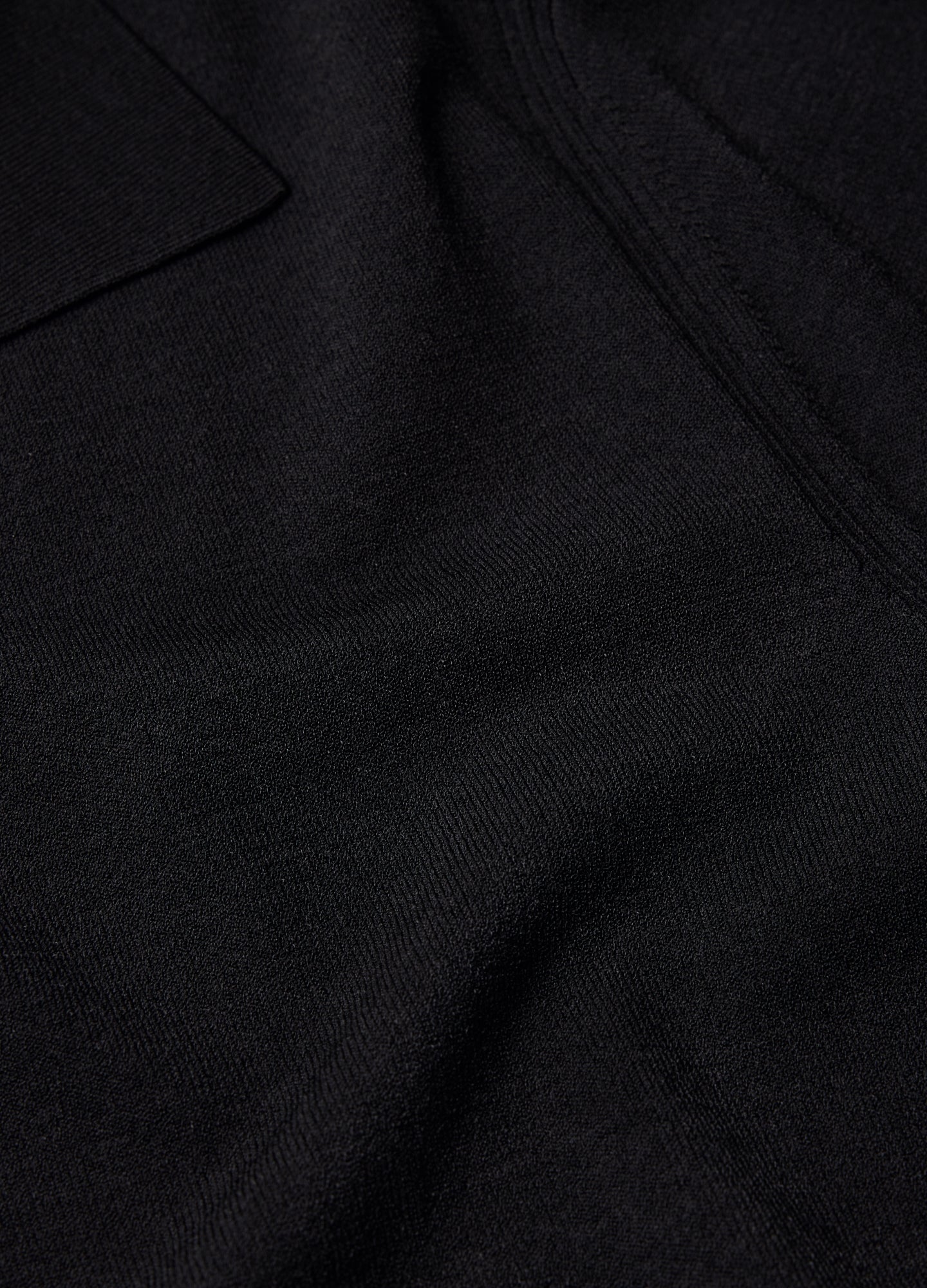 Tech Cotton Polo Shirt - Black