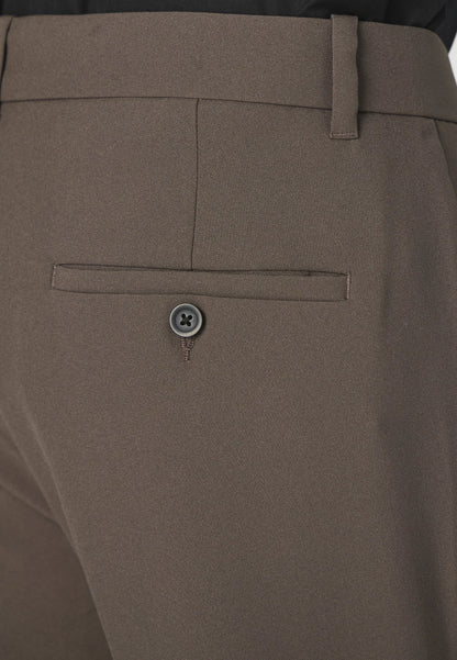 Men's Premium Fit Tailored Suit Trousers - Brown