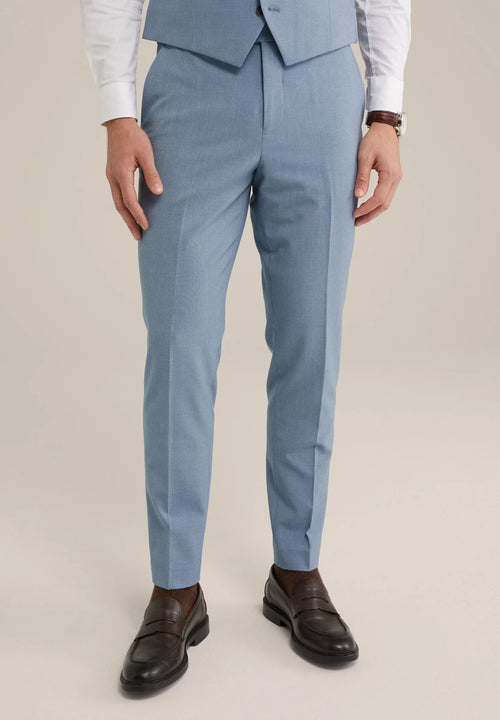 Regular Fit Tailored Trousers - Light Blue