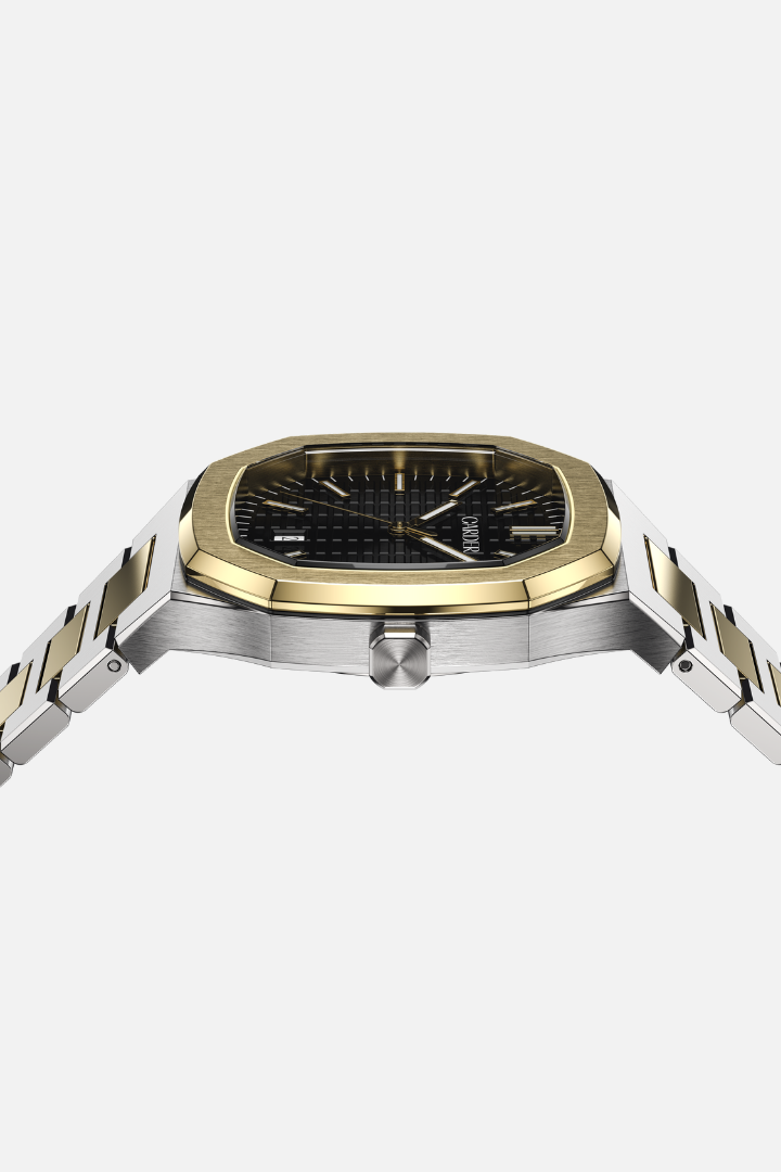 August Safira 10ATM Watch - Gold and Black