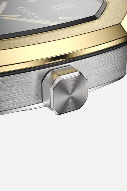 August Safira 10ATM Watch - Gold and Black