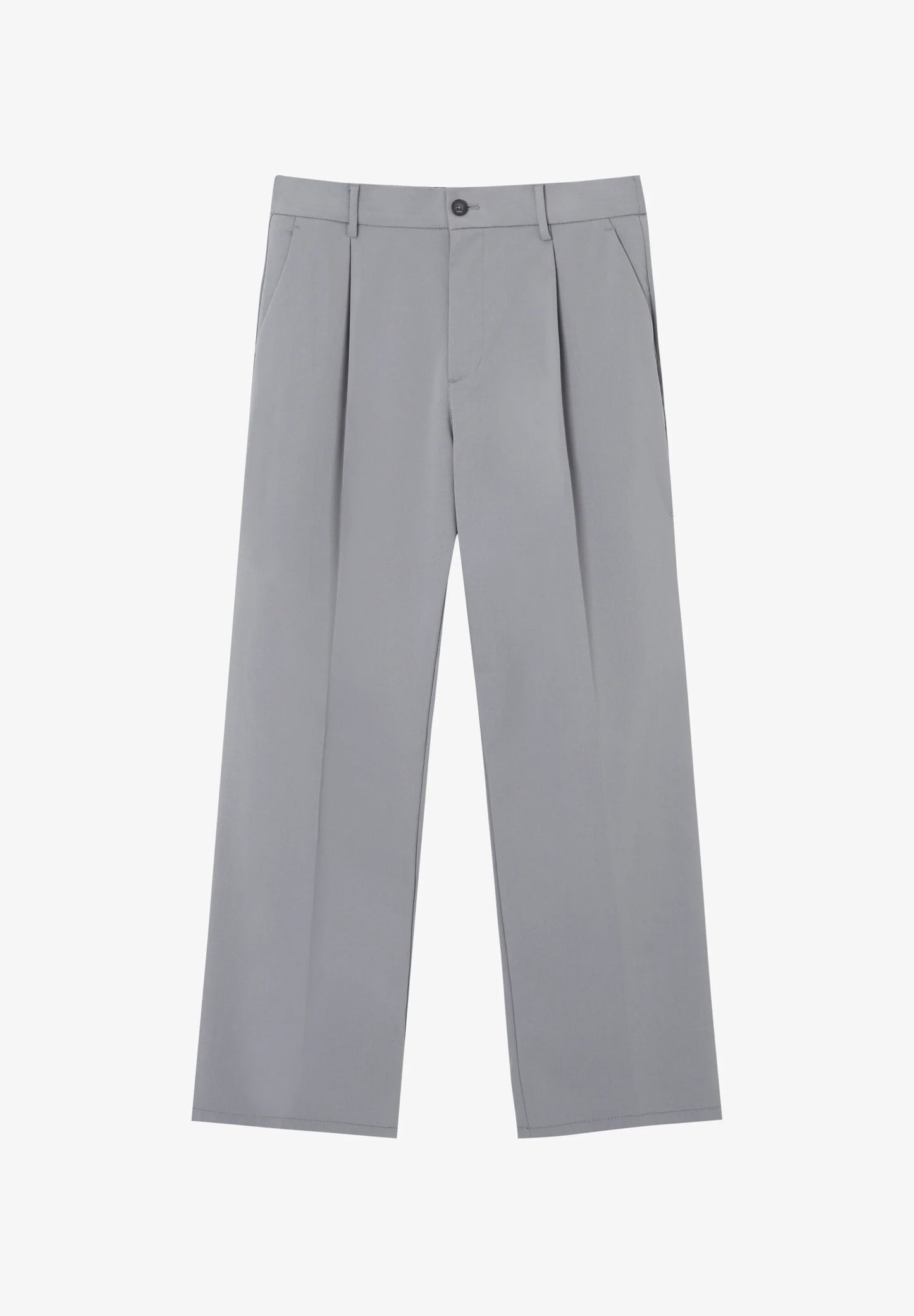 Casual Wide Fit Trousers - Grey