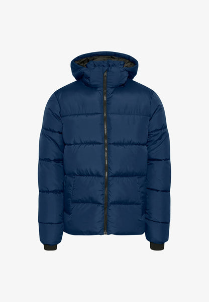 Ultralight Puffer Jacket with Hood - Blue