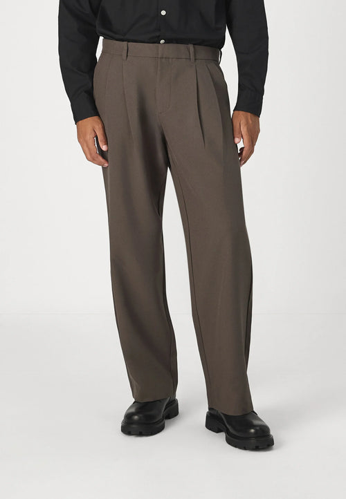 Men's Premium Fit Tailored Suit Trousers - Brown