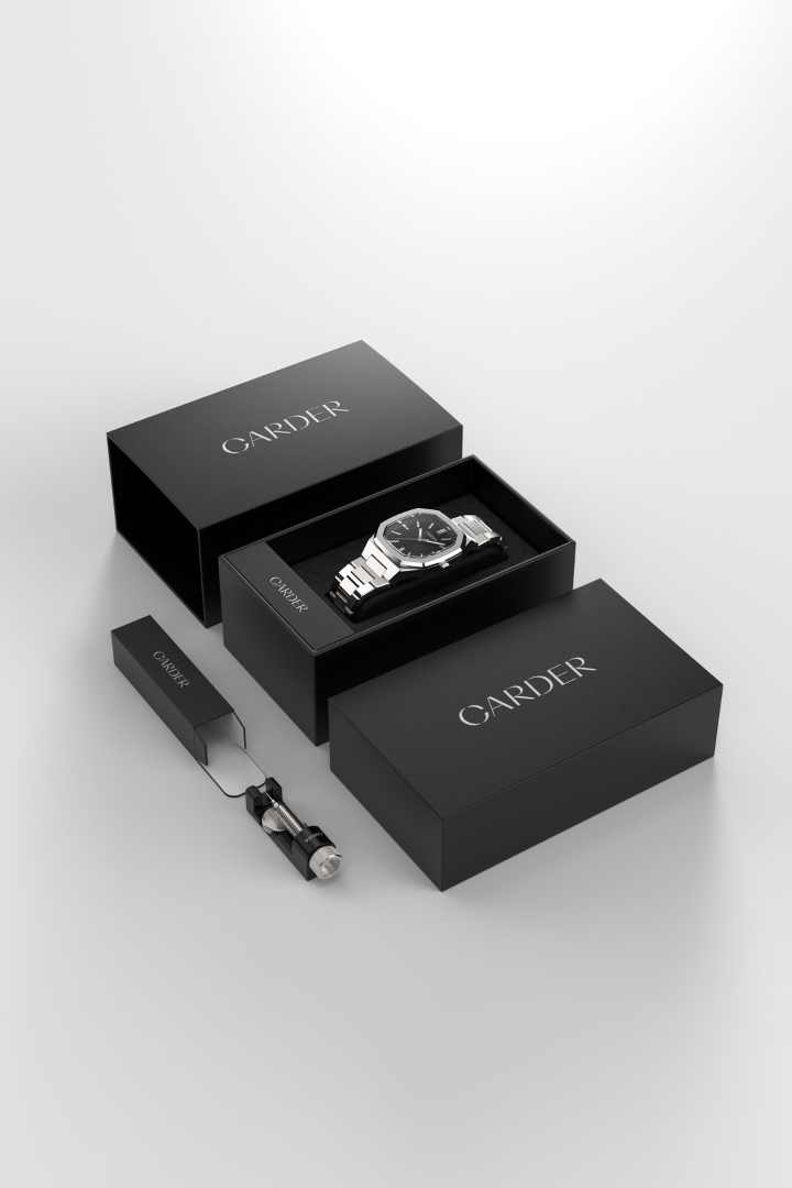 August Safira 10ATM Watch - Black