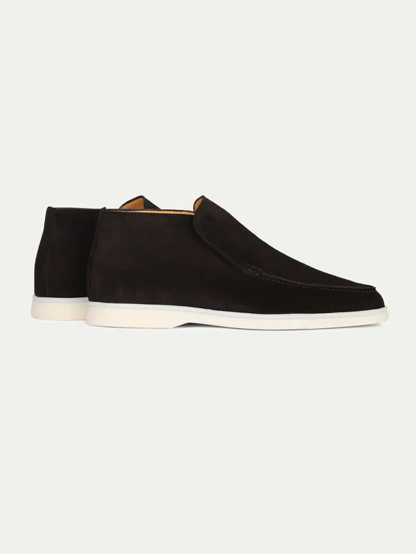 City Suede Moccasins - Black
