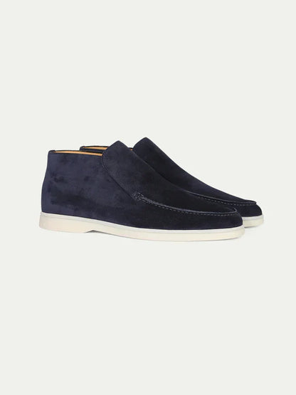 City Suede Moccasins - Navy Blue