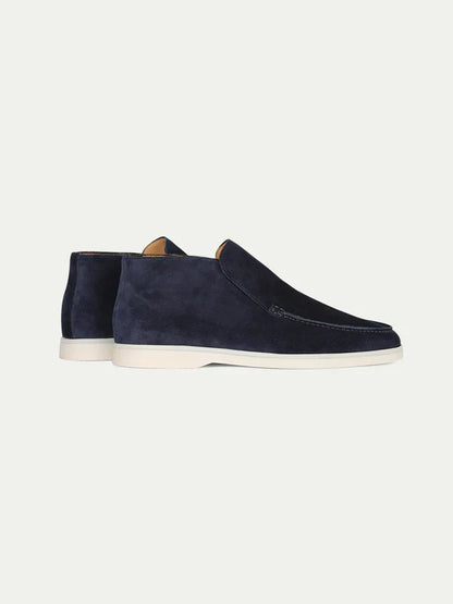 City Suede Moccasins - Navy Blue