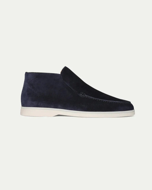 City Suede Moccasins - Navy Blue