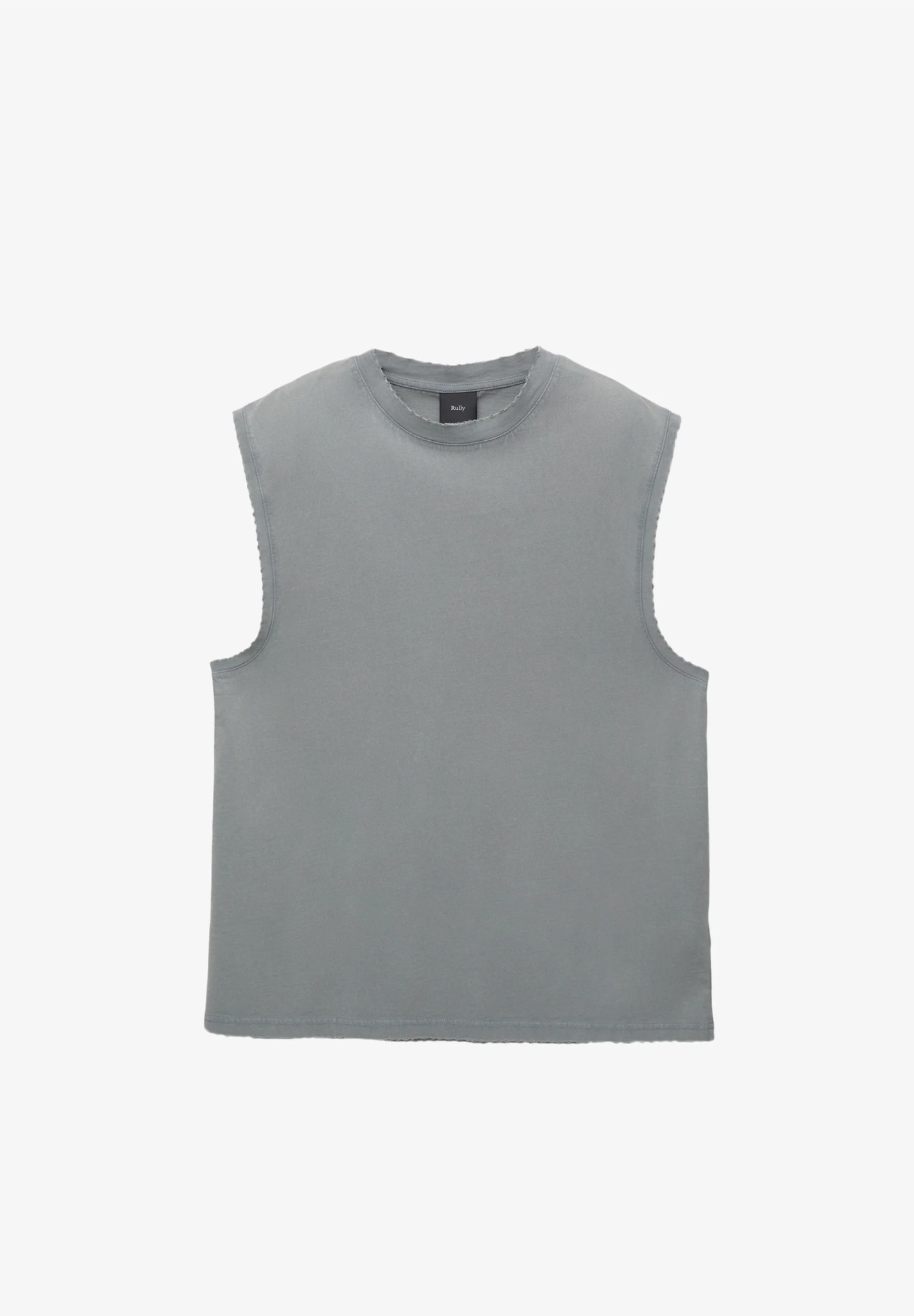 Basic Round Neck Vest - Charcoal