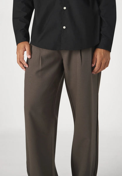 Men's Premium Fit Tailored Suit Trousers - Brown