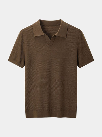 Premium Men’s Polo Shirt – Brownstone Edition