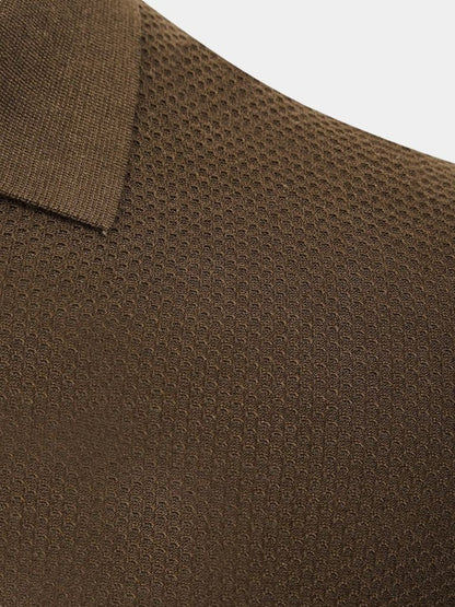 Premium Men’s Polo Shirt – Brownstone Edition