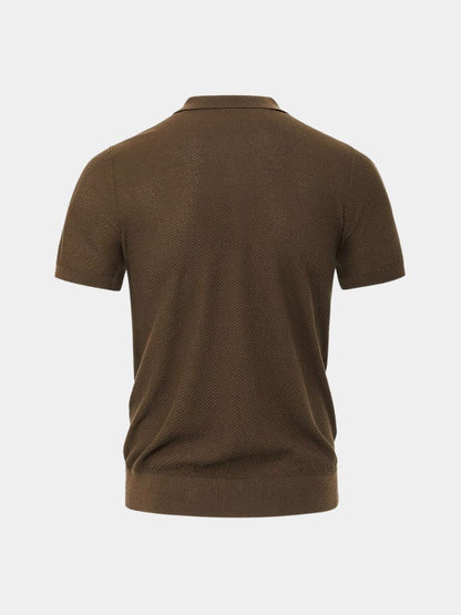 Premium Men’s Polo Shirt – Brownstone Edition