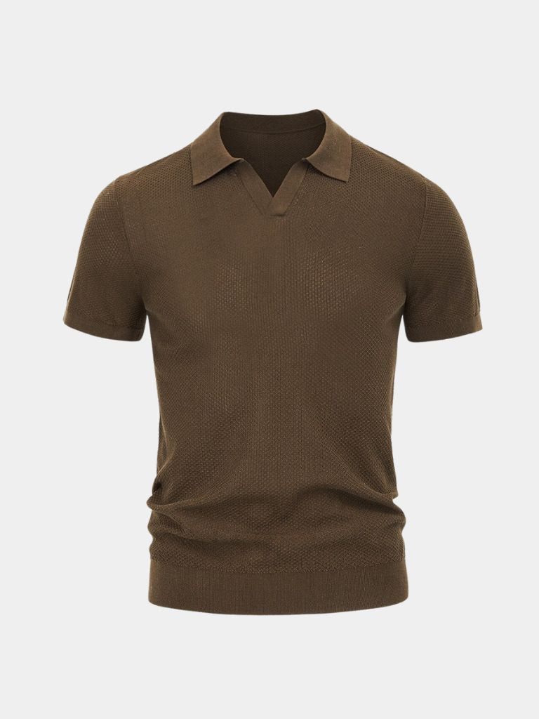 Premium Men’s Polo Shirt – Brownstone Edition