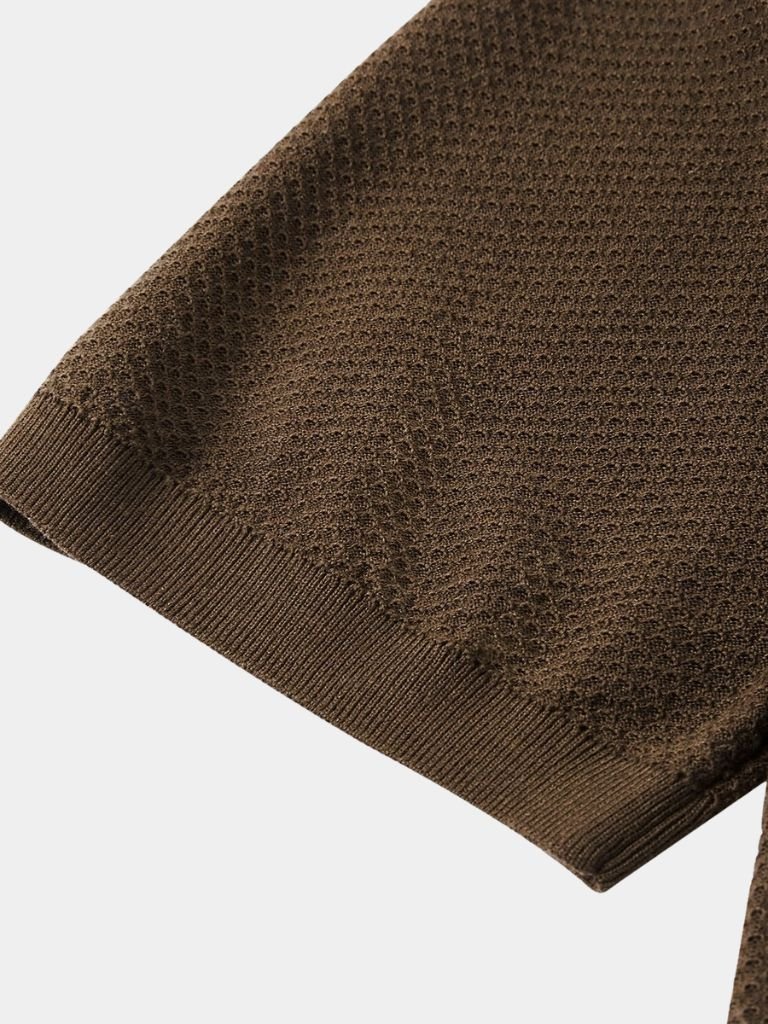 Premium Men’s Polo Shirt – Brownstone Edition