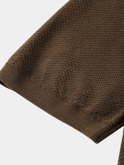 Premium Men’s Polo Shirt – Brownstone Edition
