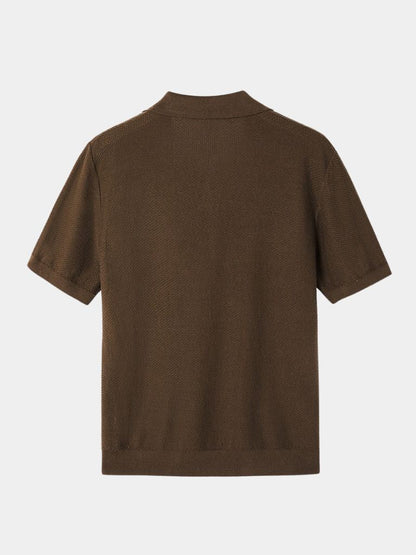 Premium Men’s Polo Shirt – Brownstone Edition