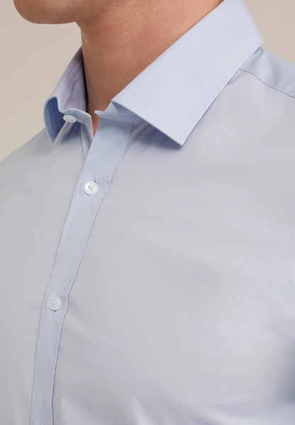 Classic Tailored Men's Dress Shirt - Light Blue