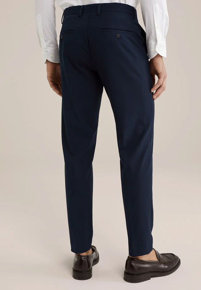Regular Fit Tailored Trousers - Navy Blue